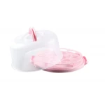 Portable plastic clear locking storage container cake bread box cupcake carrier case