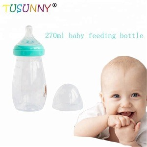 PP Newborn simple Feeding Bottle /baby milk bottle with nipple