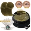 Private Label Black Pearl Collagen Eye Masks, Under Eye Patches with Retinol to Rejuvenate Skin, Reduce Dark Circles