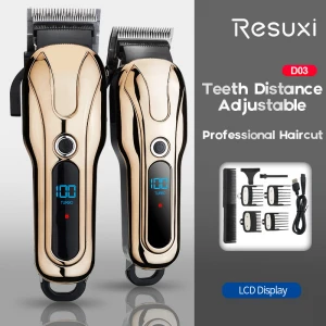 Professional Barber Hair trimmer for Men 2 Speed Adjustable Cordless Hair Trimmers Haircut Trimmer Rechargeable Haircut kit