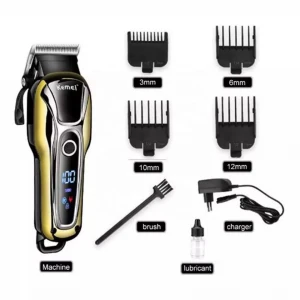 Professional High-Quality Kemei Rechargeable Electric Hair Clippers KM-1990 House Hold Hair Trimmer Professional Trimmer