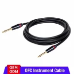 Professional straight to straight jack 6.35mm 1/4 Inch Bass Keyboard instrument cable guitar cable for Guitar bass