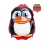 Import Promotion stocked goods wholesale 14 inch cute penguin cartoon kids suitcase carry on luggage on wheels from China