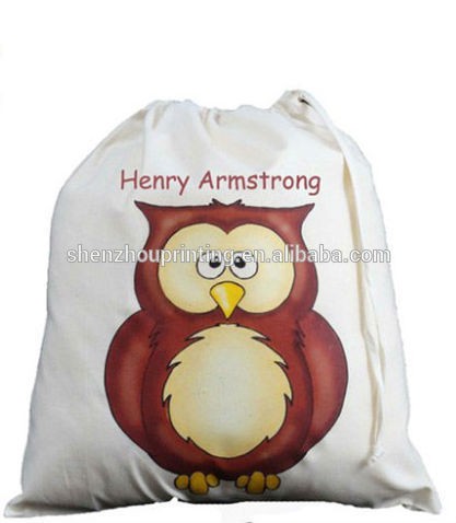 Promotional cheap price custom soft cotton fabric cloth bags with drawstring