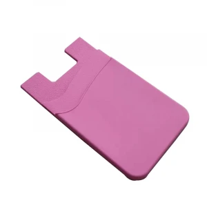 promotional customization phone Card holder wallet smart soft soft plastic stand with 3M silicone credit card holder cell phone