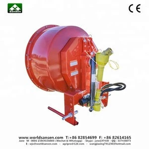 PTO Shaft Driven Tractor 3 Point Concrete Mixer, 5 cu ft 3 pt cement mixer with Hydraulic Cylinder Dump