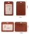 Import PU Leather vertical ID Card Holder Simple Lightweight Portable Cardholder Fair work card with custom logo from China