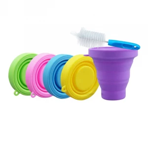 Purple Foldable Silicone Cup Menstrual Cup Sterilizer