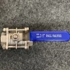 Q11F Ball Valve Pn16 Stainless Steel 1 Inch Threaded 3 Piece Ball Valve For Water