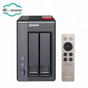 QNAP  TS-251+-2G  small 2 bay nas storage server supporting HDMI, transcoding, and virtualization