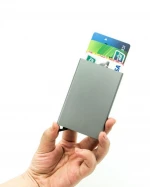 Quality Credit Card Holder Men    Travel ID Cardholder Women Rfid Wallet Metal Case Porte Carte
