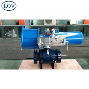 Quality OEM/Rotork Pneumatic PTFE Seat Ball Valve With Limit Switch