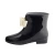 Import Rainboots Bows Cute Rubber Waterproof Women&#x27;s Ankle Low Heel Rain Boots from China