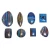 Import Rainbow Calsilica Loose Gemstone Cabochons Wholesale Lot For Pendant Or Wire Wrap Jewelry Making from India
