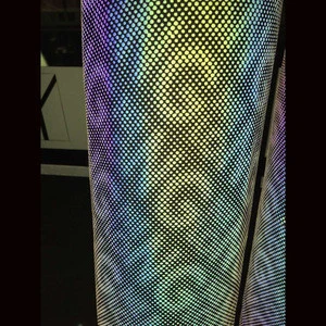 Rainbow Reflective Fabric Material For Garments