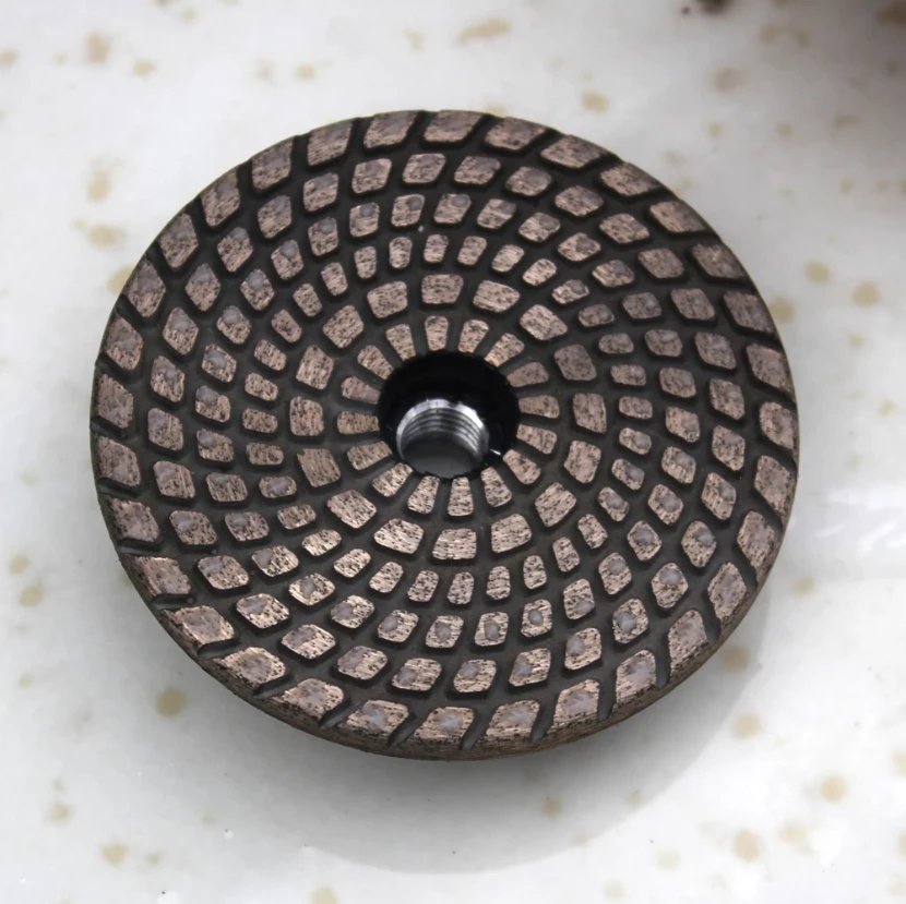 Raizi 4 Inch Rubber Base Diamond Granite Stone Grinding Cup Wheel Disc