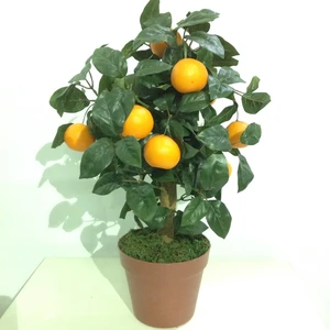 Realistic Simulated Orange Tree Flower Potted Bonsai Ornament Plant Decoration lovely Artificial Plant
