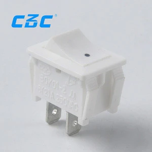 Reasonable price durable and safe PA66 white rocker switch