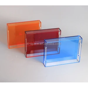 rectangle colored bottom clear plexiglass Trinket display storage tray Personalized Eat Drink Acrylic serving Tray