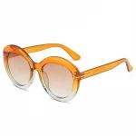 reflection mirror transparent top class quality fashion sunglasses,special shape vintage women sun glasses