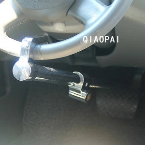 Retractable Car steering wheel lock auto clutch anti-theft device security hook 3 link self defense protect lock 2keys