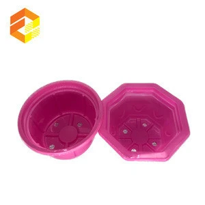Reusable transparent flower pot liners trays plastic