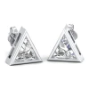 REYES New Arrival 925 Sterling Silver CVD HPHT 1.91 Carat Lab Grown Diamond Earrings for Women Custom Wedding Fine Jewelry