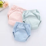 Ribbed waterproof baby learning pants four-layer gauze baby training pants newborn baby diaper pants