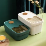 Rice bucket household kitchen insect proof moisture-proof sealed rice storage box
