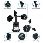 RIKA RK100-02 Wind Measuring Device Instrument Wind Speed Meter Sensor