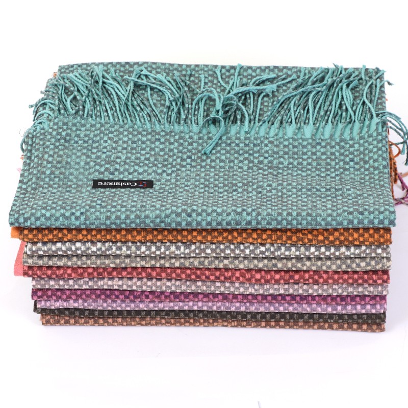 RM025 Wholesale Ladies Knitted Plaid Wraps Poncho Kashmir Fringe Blanket Women Scarf Shawls