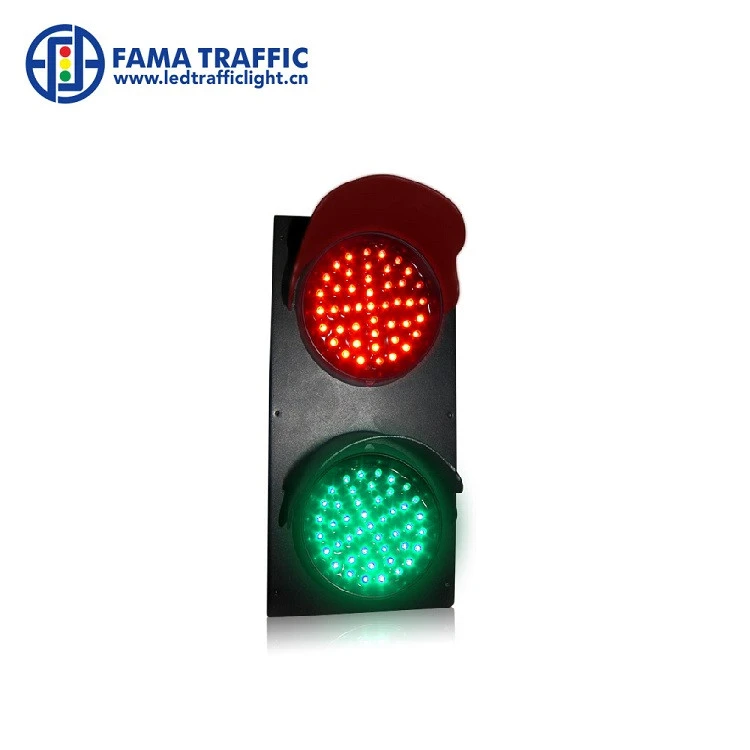 Rotatable Brackets 100mm Red Green LED Safety Traffic Light