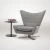 Rotation chaise lounge In fabric CC-LC188 #