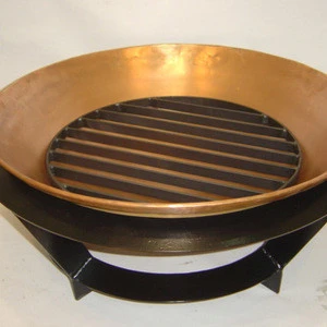 Round Buffed Edged Troy Fire Pit