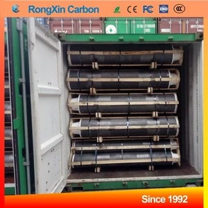 RP/SHP/HP/UHP 300/450/500/600mm graphite electrode for Iron melting LF EAF and Refining Furnace
