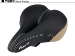 RUIDA Bike Saddle With Tail Light Thicken Widen Saddles For MTB Soft Comfortable Cycling Bicycle Saddle