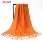 Russian plain pashmina wool & cashmere scarf shawl pure wool scarf women hijab cotton