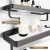 Import Rustproof Bathroom Rack Aluminum Shelf Glass Caddy Shower Shelf without Drilling from China