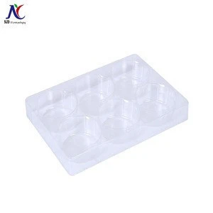 sale new product 2018 transparent plastic blister packaging plastic tray for mini cake chocolate candy