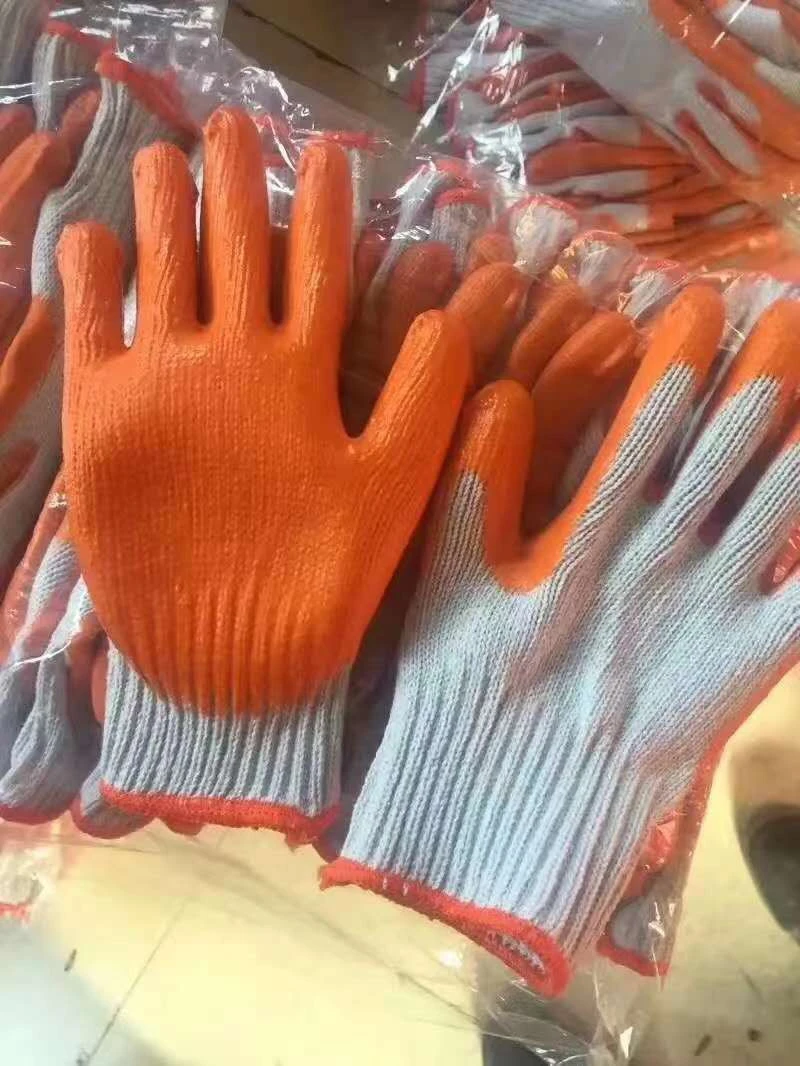 Sanjian industrial latex gloves safety coated working gloves latex kitchen glove