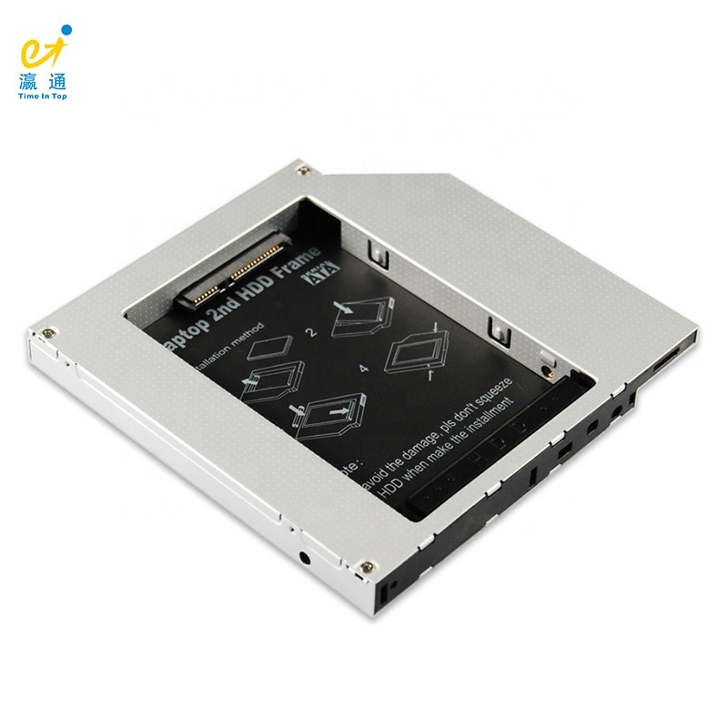 SATA 2nd HDD Caddy TITH5A for Laptop with 12.7mm SATA ODD Bay