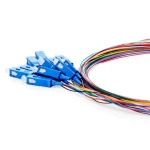 SC UPC 12 Fibers Single Mode 0.9mm Color-Coded Fiber Optic Pigtail SC/UPC Pigtail