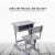 Import School desk student metal desks double from China