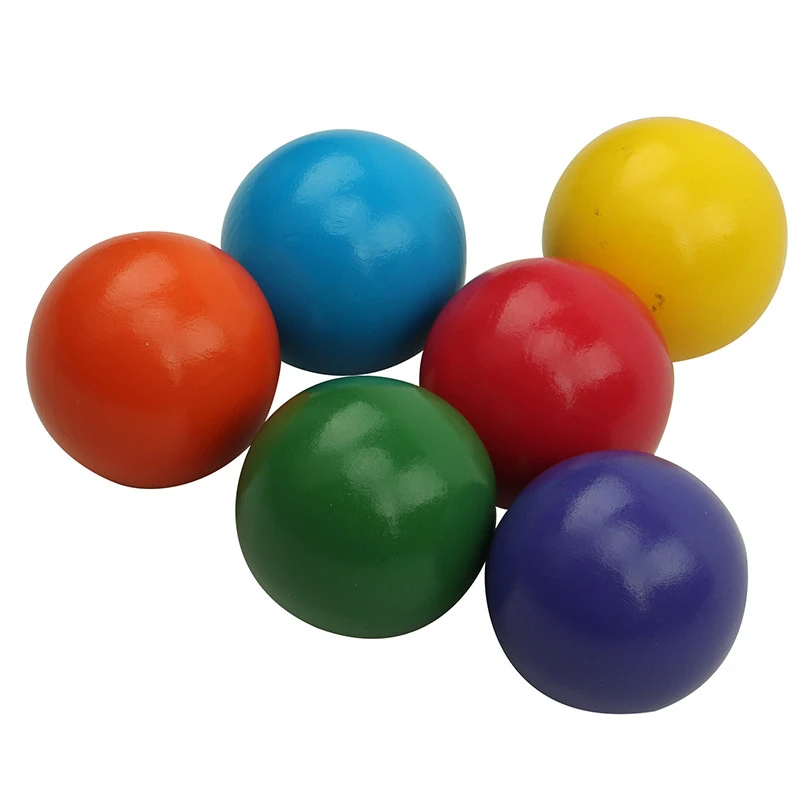 SE099 rainbow ball 6pcs  material Montessori wooden toy montessori educational equipment  for AMS and AMI