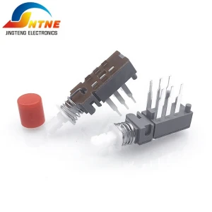 Self Lock Uni-Direction PBS-22H21 Latching PCB Push Button Switch DPDT 6 Pin DIP Switch