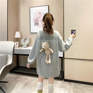 Send Doll Spring and Autumn Cotton Patchwork thin shirt round collar female