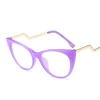 SHINELOT Trendy Cat Eye Girls Glasses Frame Wholesale Optical Eyewear With Bent Temple Custom Logo