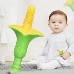 Silicon non toxic BPA free fruit shape baby teether