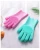 Import Silicone Dishwashing Gloves Reusable Dish Car Kitchen Bathroom Wash Mitts Scrubber Gloves Household Gloves from China