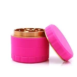 Silicone pink color mini Tobacco herb grinder , wholesale custom logo silicone weed grinder herb grinder